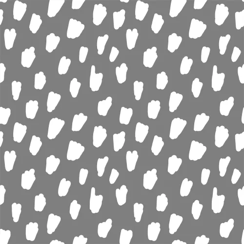 Repeating pattern of irregular white brush-like marks scattered across a grey background.