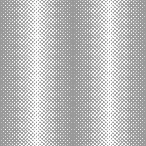 A frosted window vinyl pattern featuring alternating vertical stripes of small white dots on grey and white backgrounds.