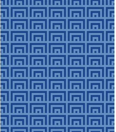 A seamless geometric wallpaper pattern of nested blue squares in two alternating shades creating a repeating grid design.