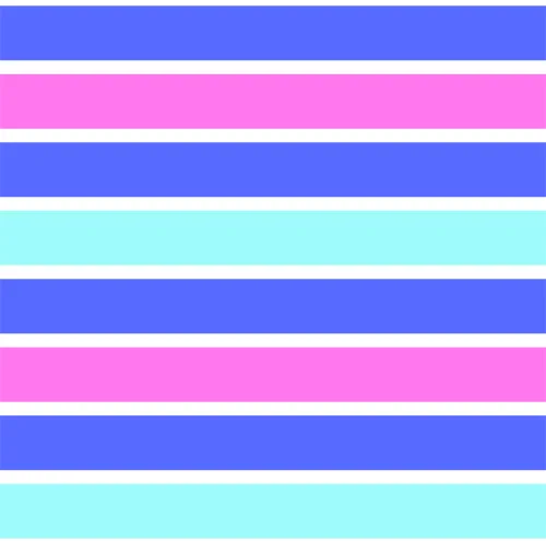 Eight horizontal stripes alternating between bright blue, hot pink, and cyan in equal widths.