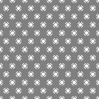 A repeating pattern of white frosted circles arranged in diamond formations across a grey background.