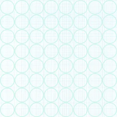 Repeating pattern of light teal circles with vertical radiating lines arranged in a regular grid on a white background.