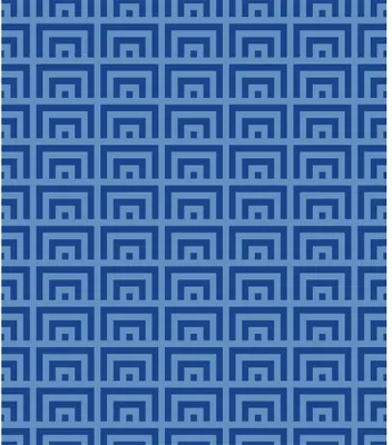 A seamless geometric wallpaper pattern of nested blue squares in two alternating shades creating a repeating grid design.
