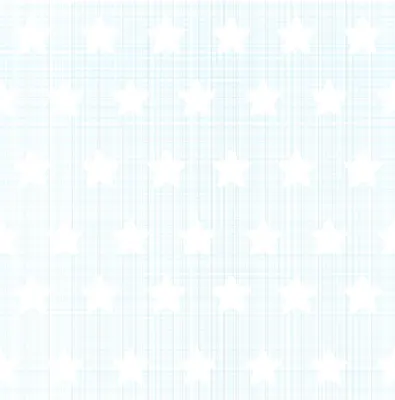 White five-pointed stars arranged in a regular pattern against a pale blue background with thin vertical stripes.